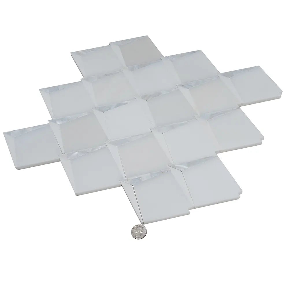 Arrowhead Pearl Marble Mosaic Tile | Tile Club