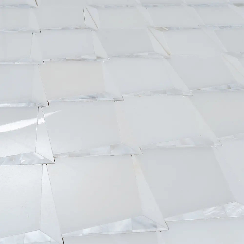 Arrowhead Pearl Marble Mosaic Tile | Tile Club
