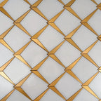 Arrowhead Brass Marble Mosaic Tile | Tile Club
