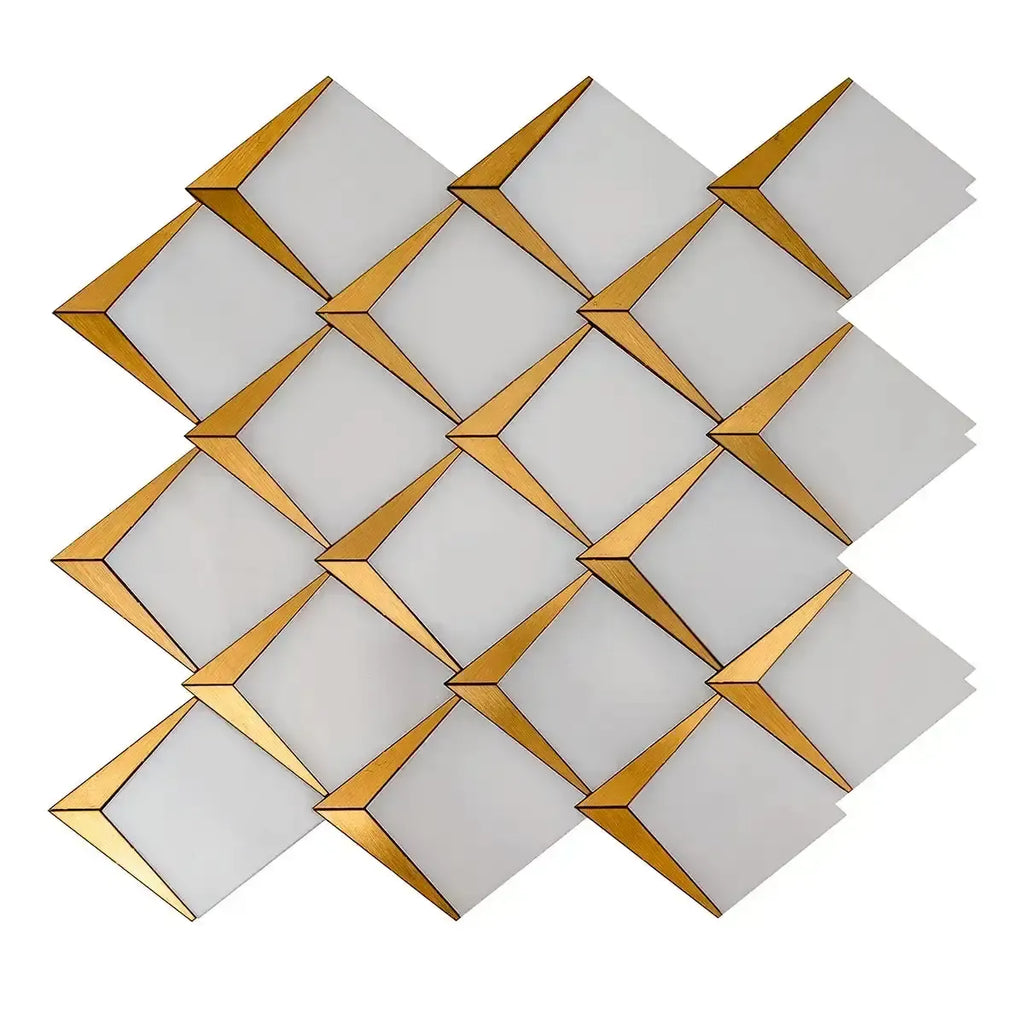 Arrowhead Brass Marble Mosaic Tile | Tile Club