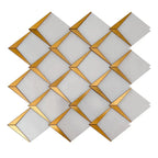 Arrowhead Brass Marble Mosaic Tile | Tile Club