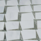 Arrowhead Antique Mirror Glass Marble Mosaic Tile | Tile Club