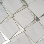 Arrowhead Antique Mirror Glass Marble Mosaic Tile | Tile Club