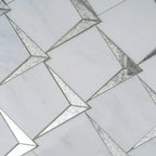 Arrowhead Antique Mirror Glass Marble Mosaic Tile | Tile Club
