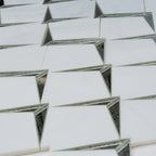 Arrowhead Antique Mirror Glass Marble Mosaic Tile | Tile Club
