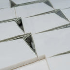 Arrowhead Antique Mirror Glass Marble Mosaic Tile | Tile Club