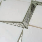 Arrowhead Antique Mirror Glass Marble Mosaic Tile | Tile Club