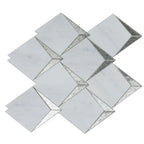 Arrowhead Antique Mirror Glass Marble Mosaic Tile | Tile Club