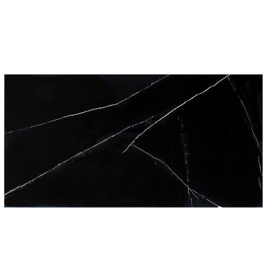 Azra Nero Black 24x48 Large Format Porcelain Tile