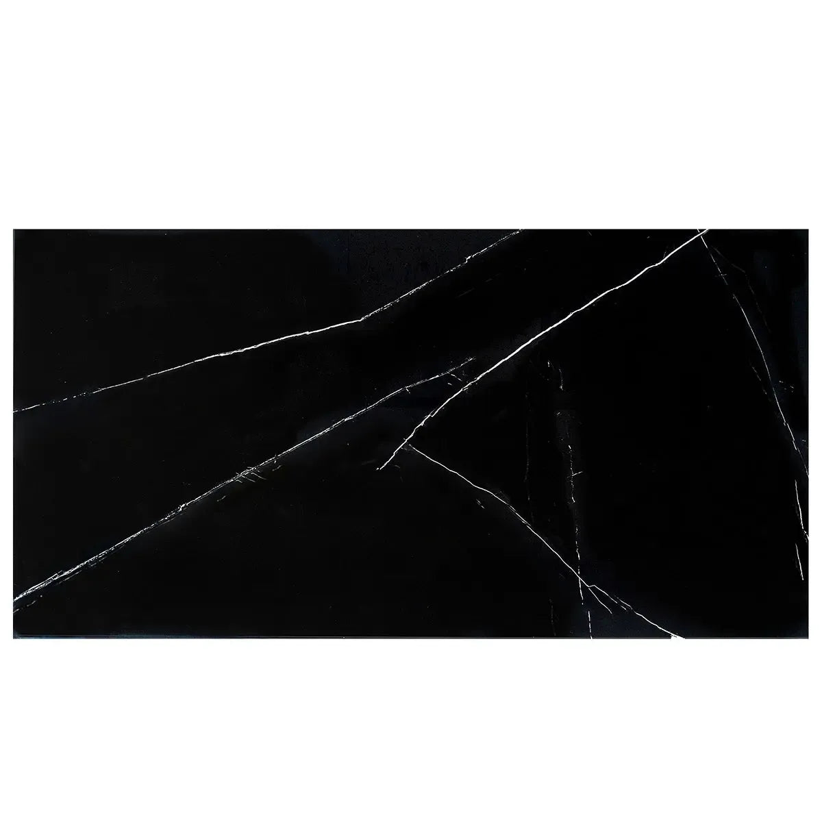 Azra Nero Black 24x48 Large Format Porcelain Tile | Tile Club