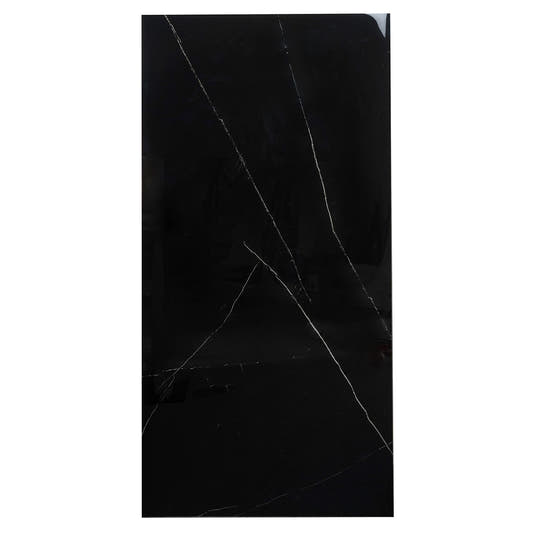 Azra Nero Black 24x48 Large Format Porcelain Tile