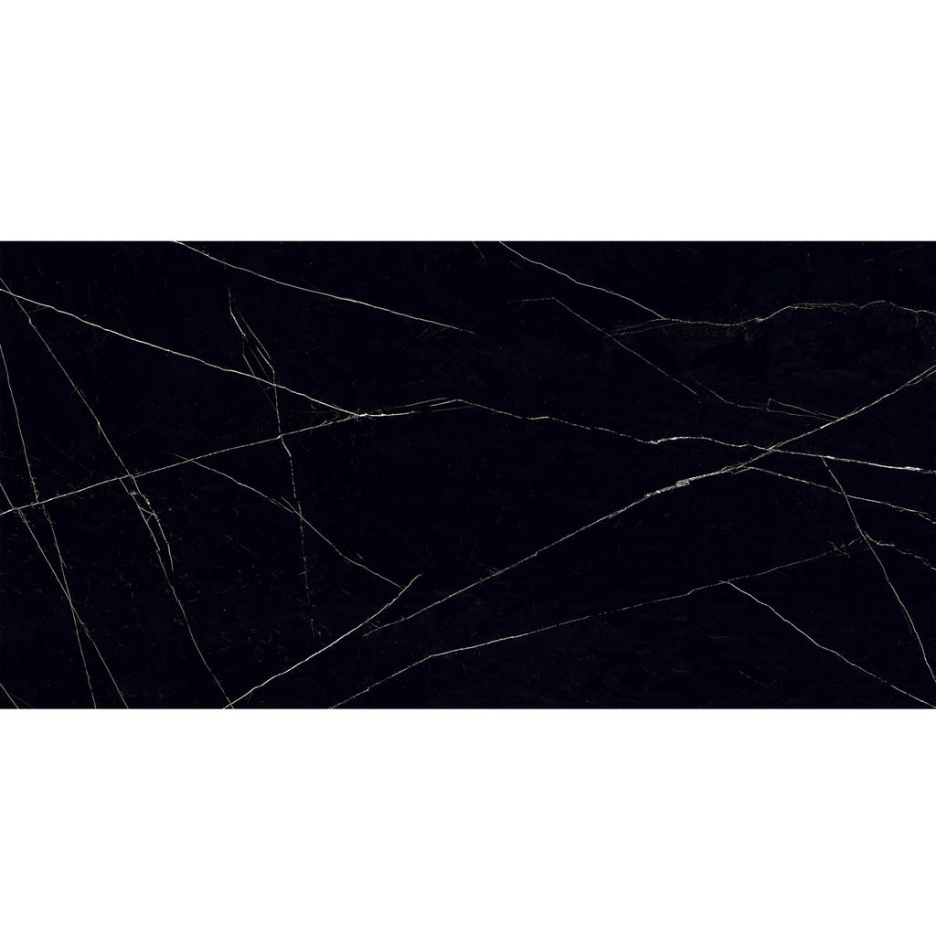 Azra Nero Black 24x48 Large Format Porcelain Tile | Tile Club