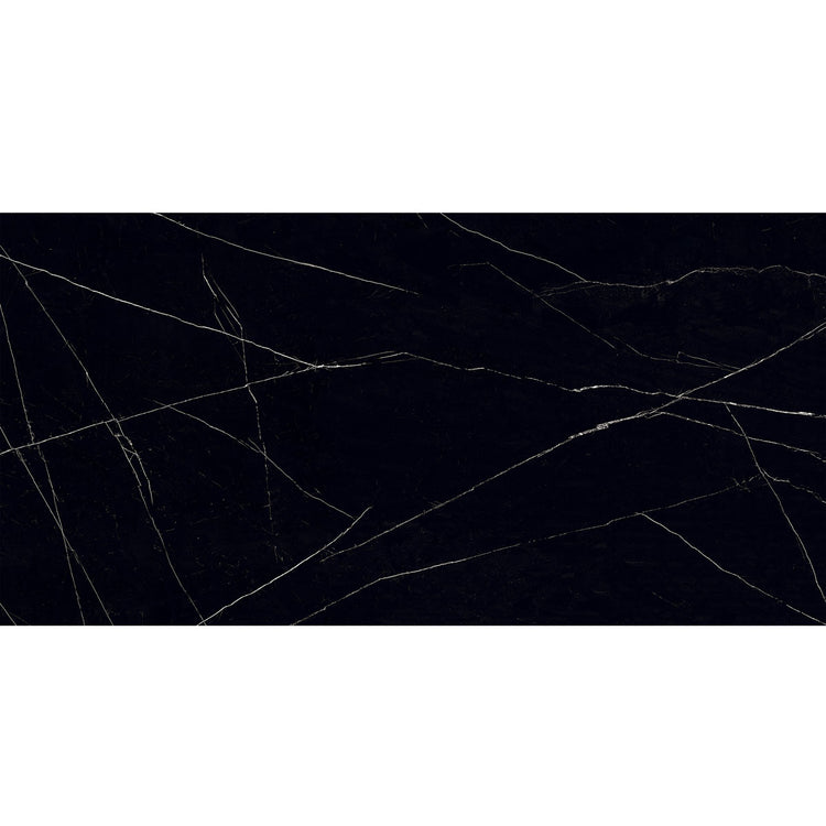 Azra Nero Black 24x48 Large Format Porcelain Tile | Tile Club