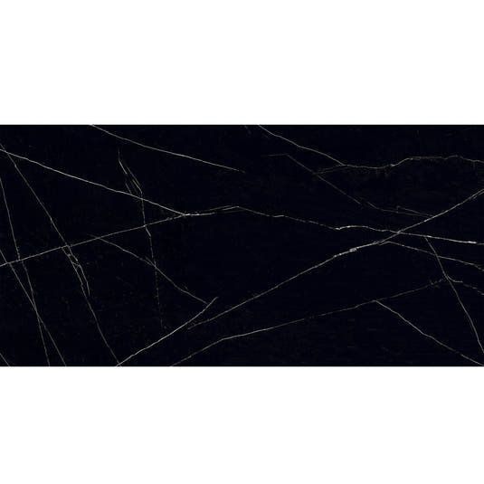 Emporio Nero Black 24x48 Large Format Porcelain Tile Sample