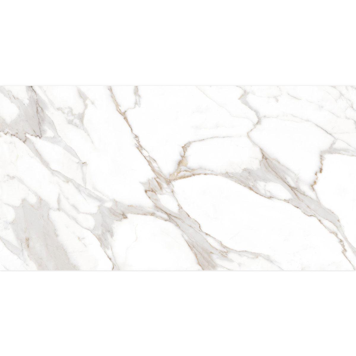 Azra Statuario Coffee 24x48 Large Format Porcelain Tile | Tile Club
