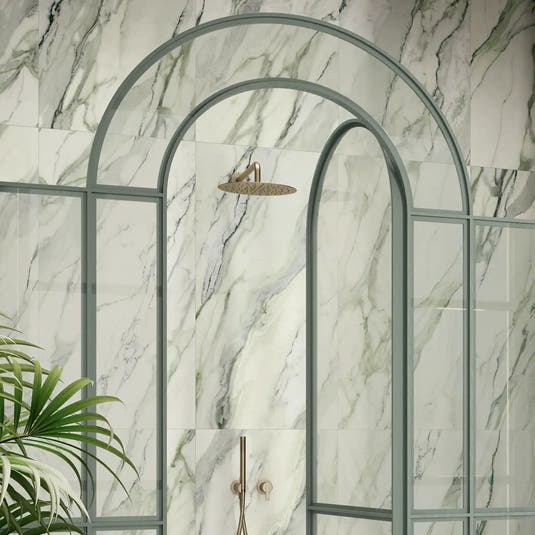 Emporio Arabescato Green Matte Porcelain Tile 24x48 | Tile Club