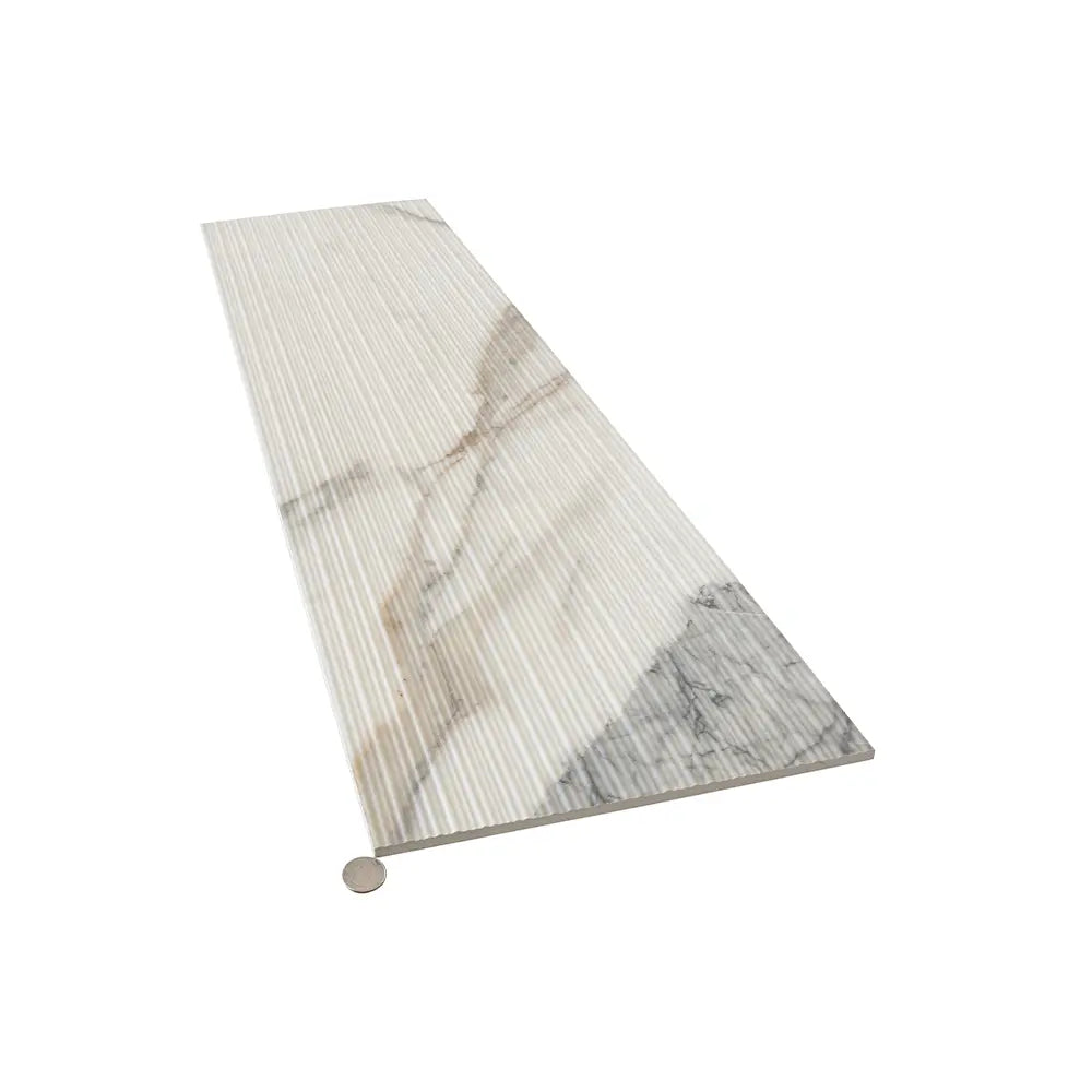 Orenda Dawn Textured 12x48 Large-Format Porcelain Tile | Tile Club