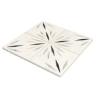 White Sparkle Waterjet Marble Mosaic Tile | Tile Club