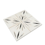 White Sparkle Waterjet Marble Mosaic Tile | Tile Club