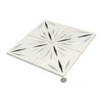 White Sparkle Waterjet Marble Mosaic Tile | Tile Club