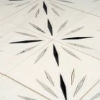 White Sparkle Waterjet Marble Mosaic Tile | Tile Club