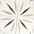 White Sparkle Waterjet Marble Mosaic Tile | Tile Club