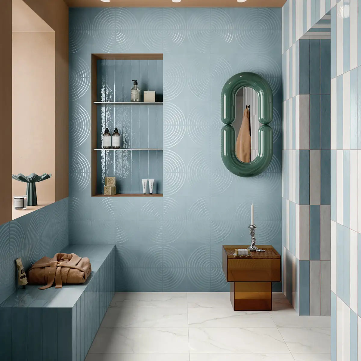 Sonus Ripple Lagoon 3D Tile | Tile Club