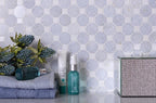 12" x 12" Azul cielo marble