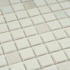 Snowfall Squares Glass Pool Tile | Tile Club