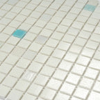 Snowfall Squares Glass Pool Tile | Tile Club