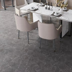 Acadia Black Hexagon Tile Commercial Flooring