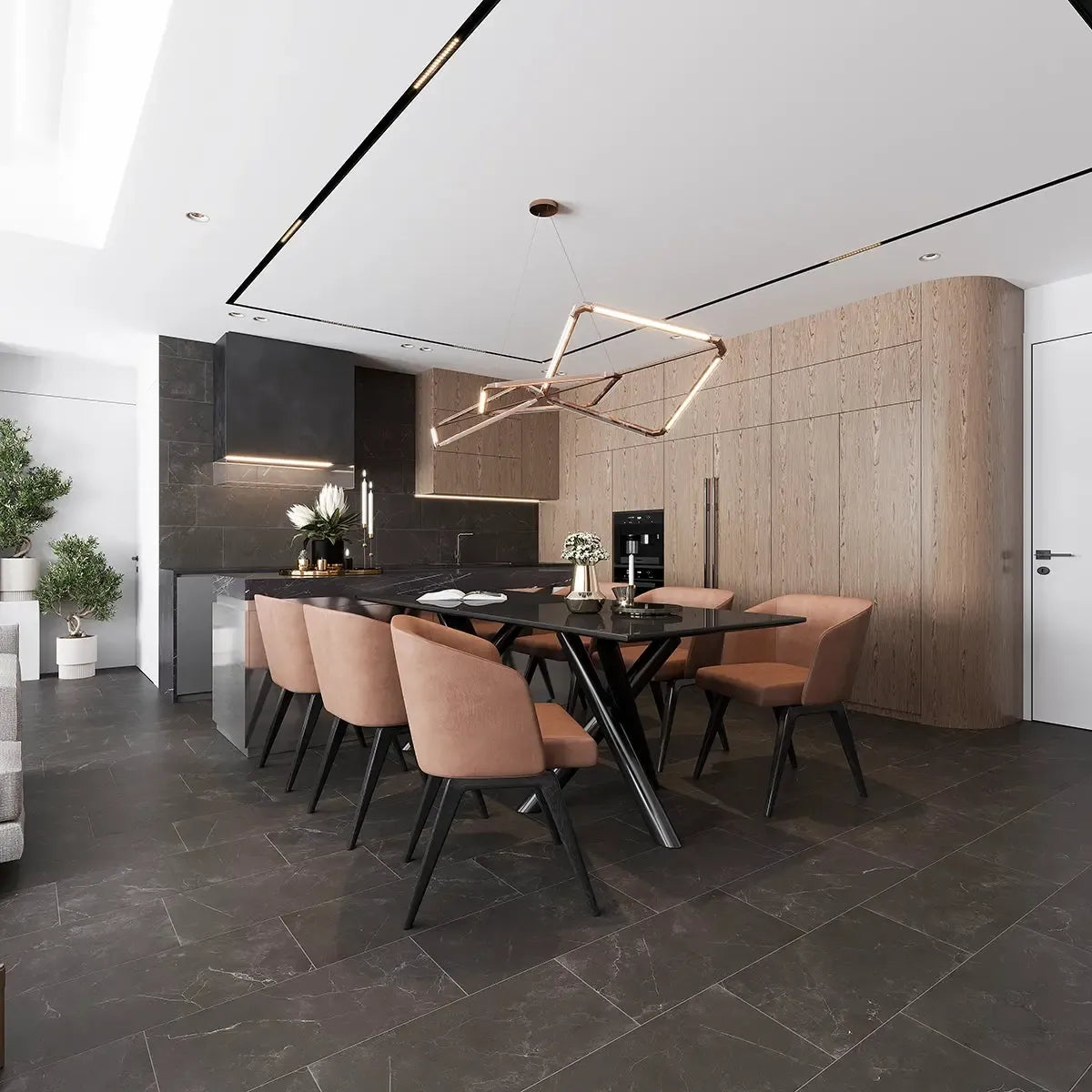 Acadia Black Porcelain Tile 12x24 | Tile Club