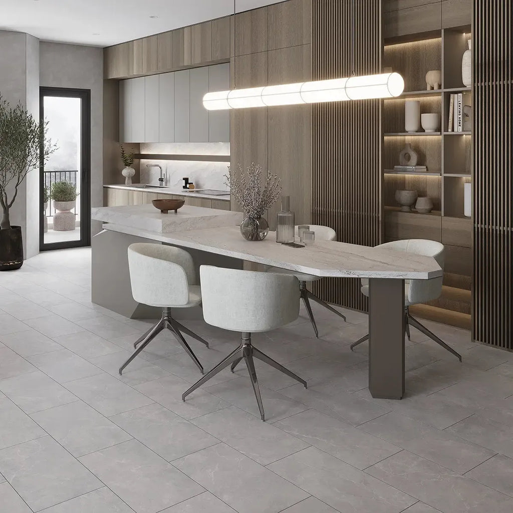Acadia Gray Porcelain Tile 12x24 | Tile Club