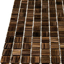 Amber Shimmer Mixed Squares Glass Pool Tile | Tile Club