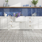 Amira Regal Shadow and Gold Patterned Porcelain Tile | Tile Club