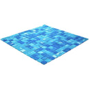 Aquarium Blue Mixed Squares Glass Tile | Tile Club