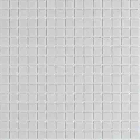 Ash Grey Squares Glass Pool Tile Sample