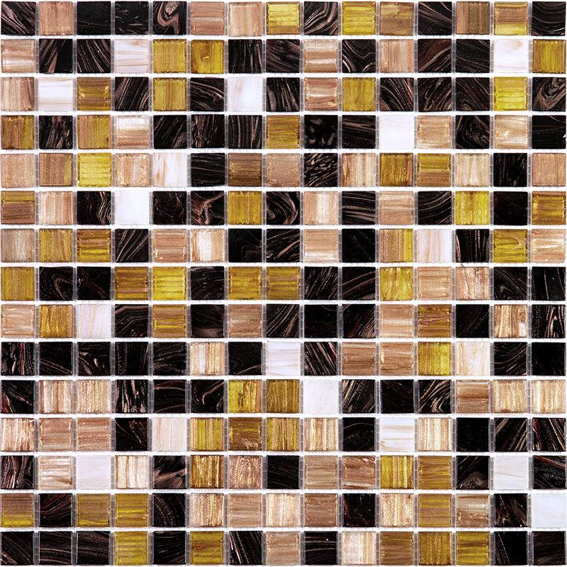 Assorted Chocolates Mixed Squares Glass Tile
