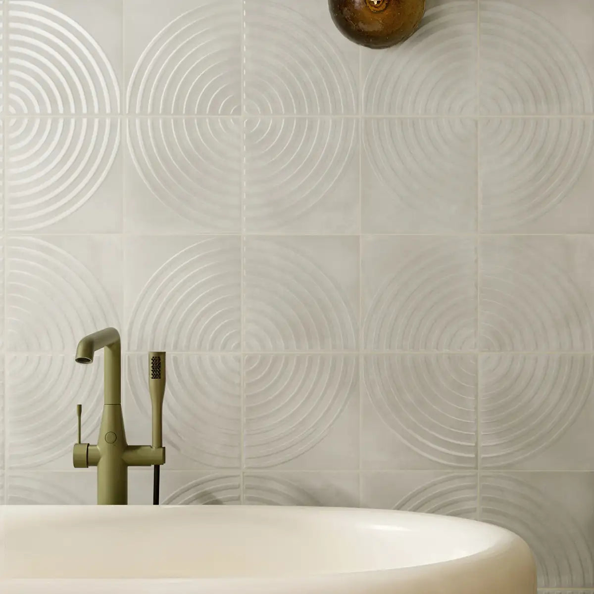 Sonus Ripple Eucalyptus 3D Tile | Tile Club
