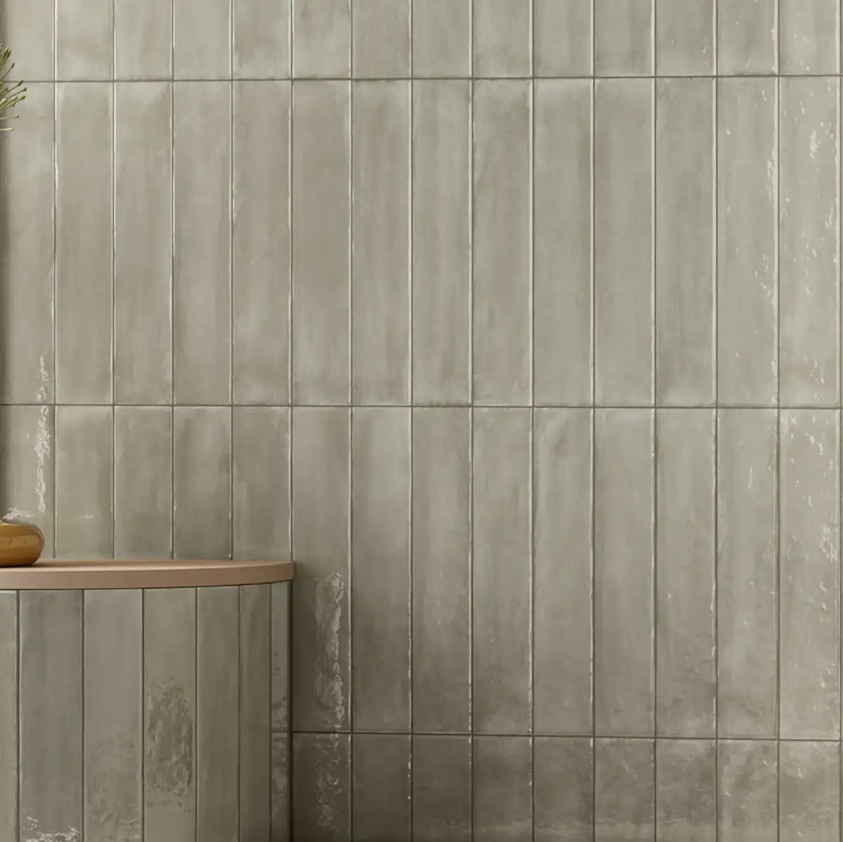 Sonus Brick Eucalyptus Glossy Subway Tile | Tile Club