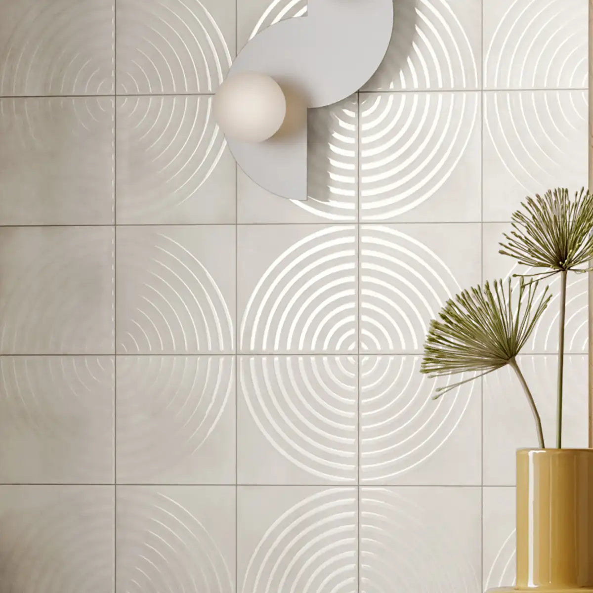 Sonus Ripple White 3D Tile | Tile Club