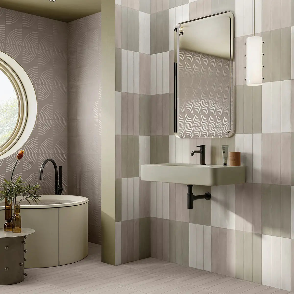 Sonus Ripple Clay 3D Tile | Tile Club