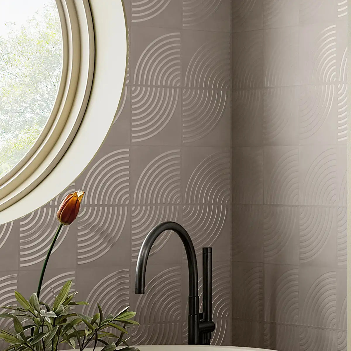Sonus Ripple Clay 3D Tile | Tile Club