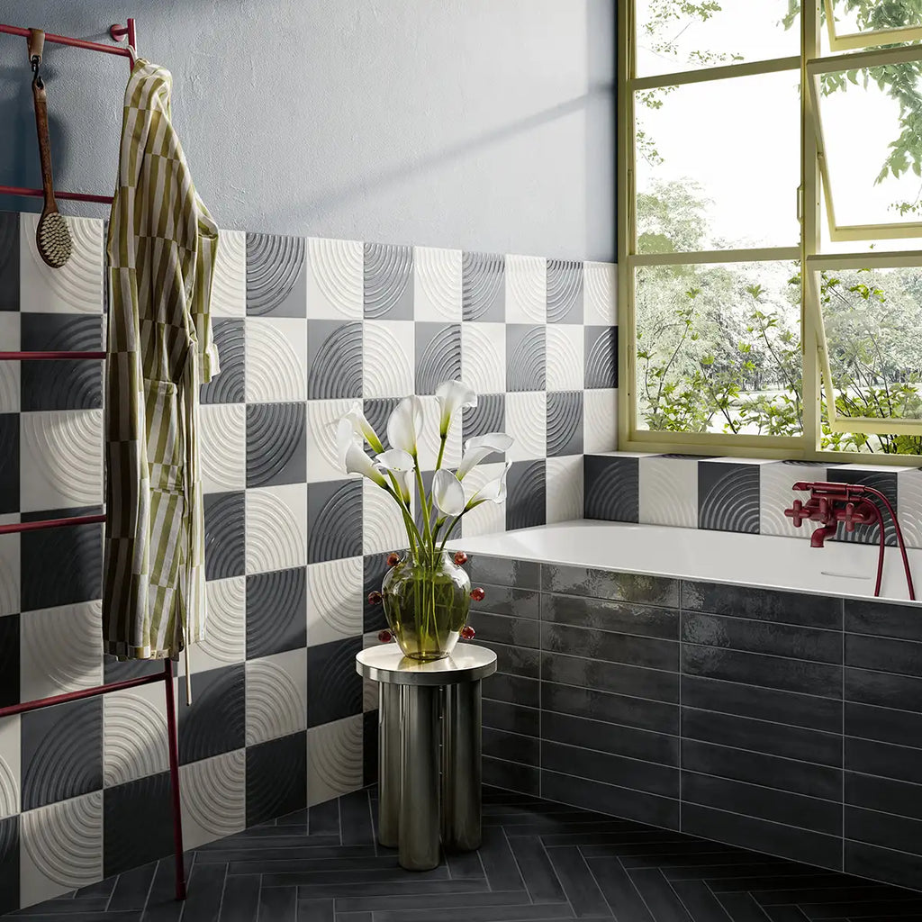 Sonus Ripple Slate 3D Tile | Tile Club