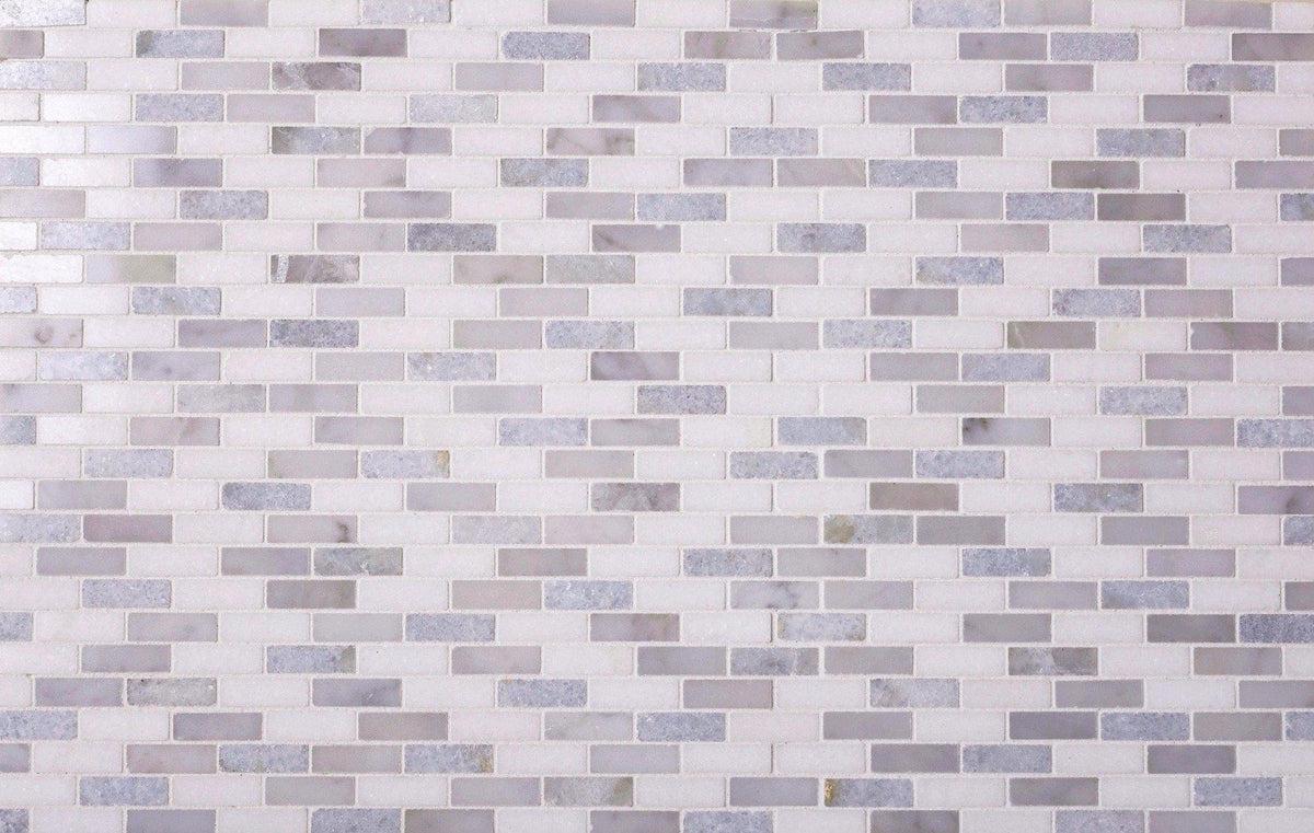  Carrara Mini Brick Marble Mosaic Tile