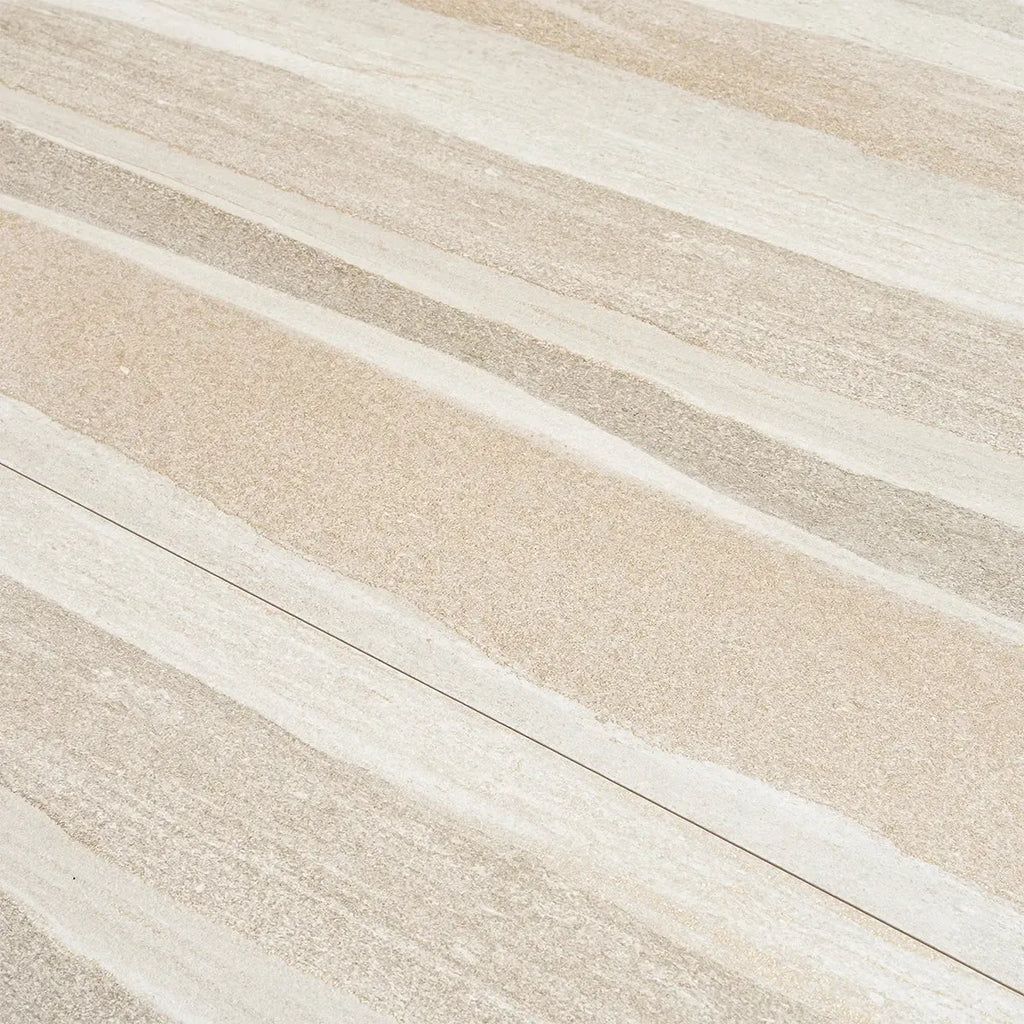 Dunescape Deco Beige 12x36 Large Format Ceramic Tile | Tile Club