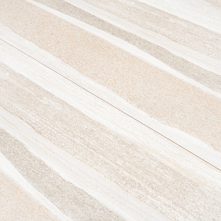 Dunescape Deco Beige 12x36 Large Format Ceramic Tile | Tile Club