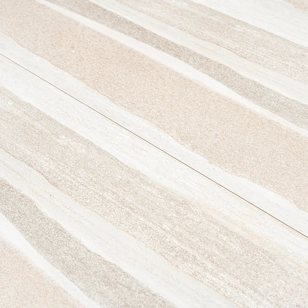 Dunescape Deco Beige 12x36 Large Format Ceramic Tile | Tile Club