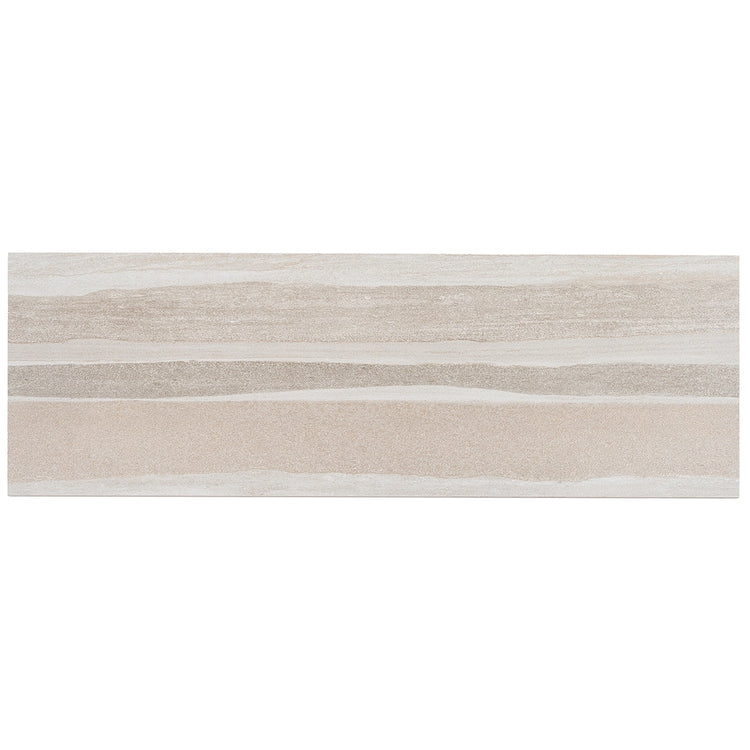 Dunescape Deco Beige 12x36 Large Format Ceramic Tile | Tile Club