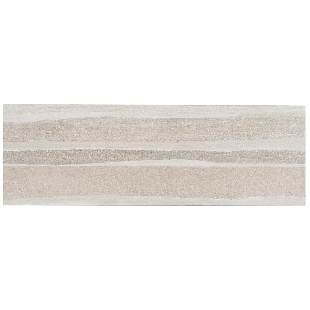 Dunescape Deco Beige 12x36 Large Format Ceramic Tile | Tile Club